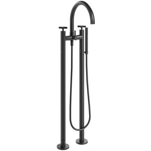 Additional image for Floorstanding Bath Shower Mixer Tap (M Black).