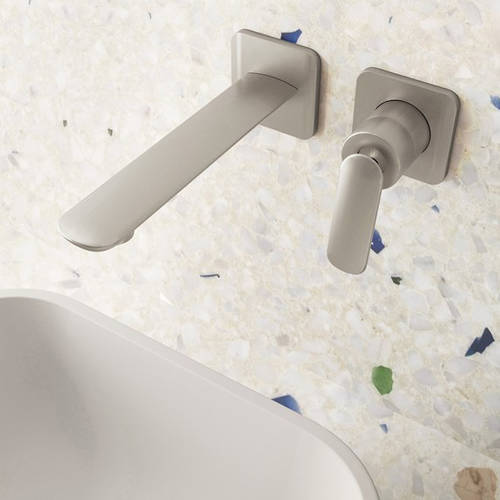 Additional image for Wall Mounted Basin Mixer Tap (Br Metallic).