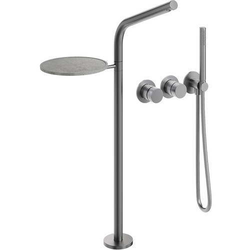 Additional image for Floor-standing BSM Spout With Wall Mounted Valve (316 stainless Steel).