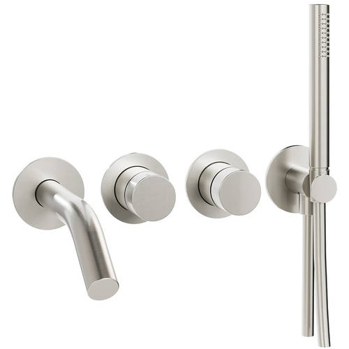 Additional image for Wall-Mounted Bath Shower Mixer Tap (316 stainless Steel).
