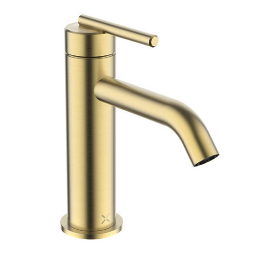 Additional image for Basin Mixer Tap With Lever Handle (Brushed Brass).