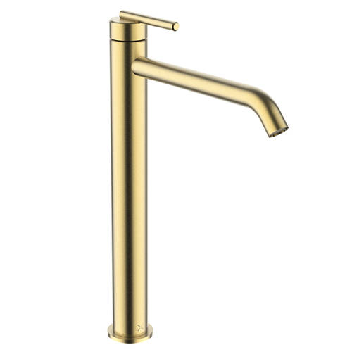 Additional image for Tall Lever Basin Mixer Tap (Brushed Brass).