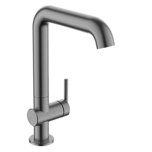 Additional image for Side Lever Basin Mixer Tap (Tall. Slate).