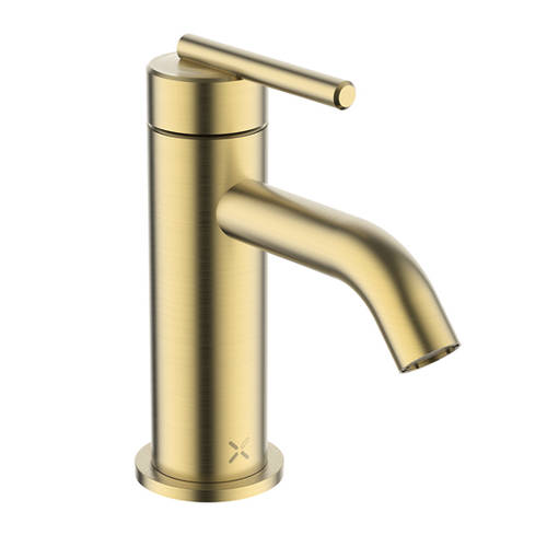 Additional image for Mini Lever Basin Mixer Tap (Brushed Brass).