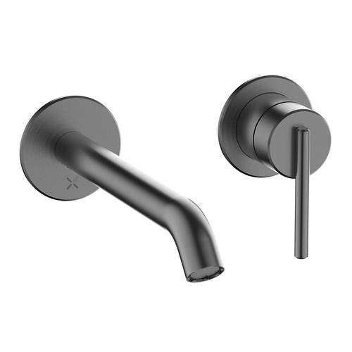 Additional image for Wall Mounted Lever Basin Mixer Tap (Slate).