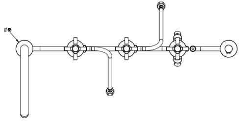 Additional image for 5 Hole Bath Shower Mixer Tap With Kit (Chrome).