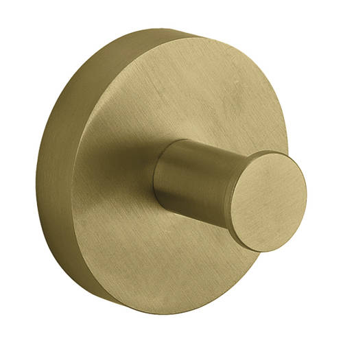 Additional image for Robe Hook (Brushed Brass).