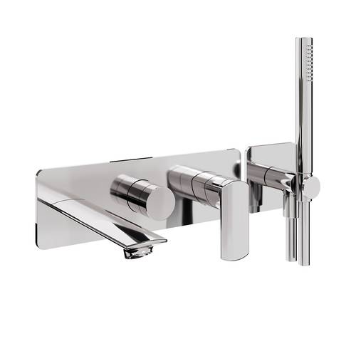 Additional image for Wall-Mounted Bath Shower Mixer Tap (Chrome).