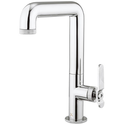 Additional image for Tall Basin Mixer Tap With Lever Handle (Chrome).