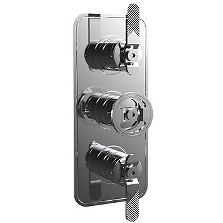 Additional image for Thermostatic Shower Valve (2 Outlets, Chrome).