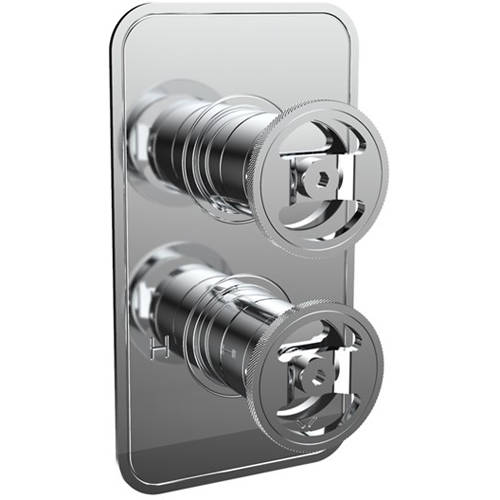 Additional image for Thermostatic Shower Valve (3 Outlets, Chrome).