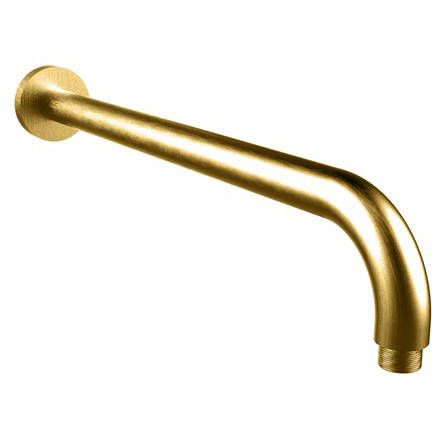 Additional image for Wall Mounded Shower Arm 400mm (Brushed Brass).