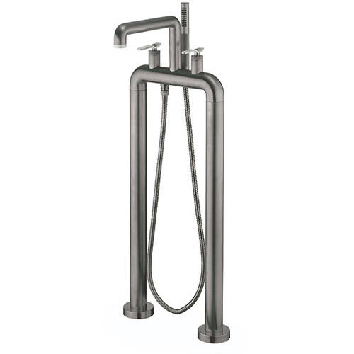 Additional image for Free Standing BSM Tap, Nickel Lever Handles (Br Black).