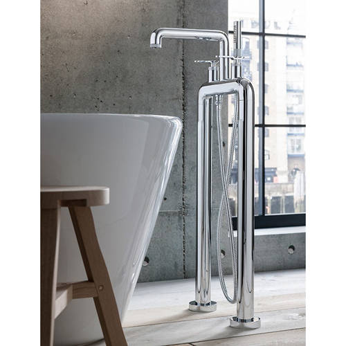 Additional image for Free Standing BSM Tap With Lever Handles (Chrome).