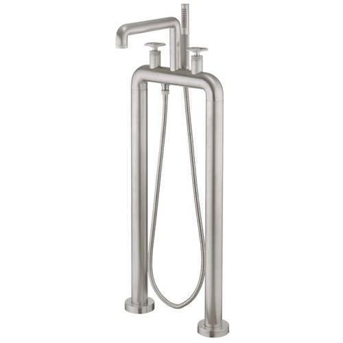 Additional image for Free Standing BSM Tap With Wheel Handles (B Nickel).