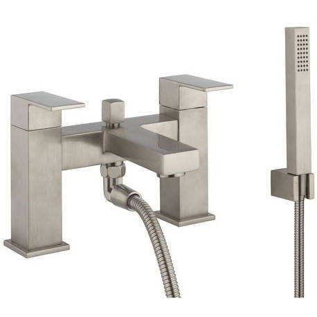 Additional image for Bath Shower Mixer Tap & Kit (Brushed Stainless Steel).