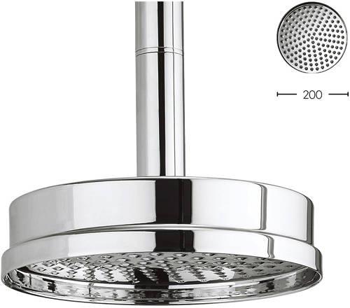 Additional image for 200mm Round Shower Head (Chrome).