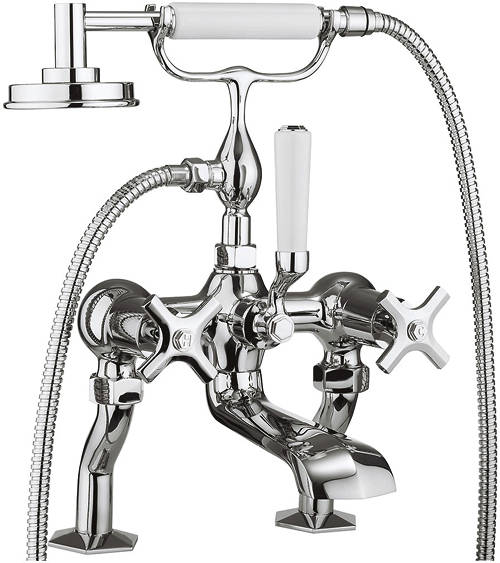 Additional image for Bath Shower Mixer Tap With Crosshead Handles.