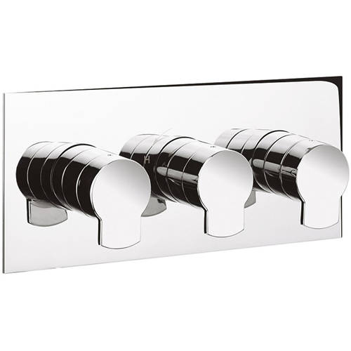 Additional image for Shower Valve With 2 Outlets & Diverter (Chrome).