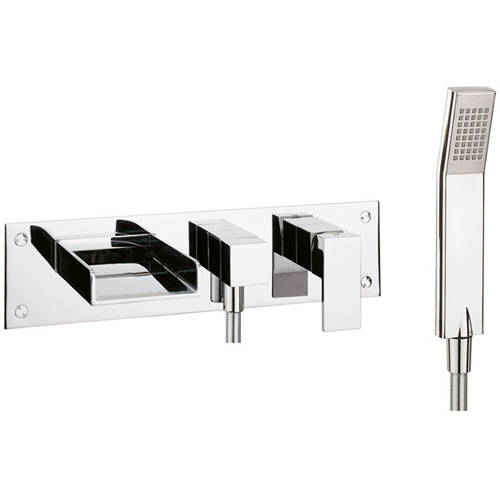 Additional image for Wall Mounted Bath Shower Mixer Tap (Chrome).