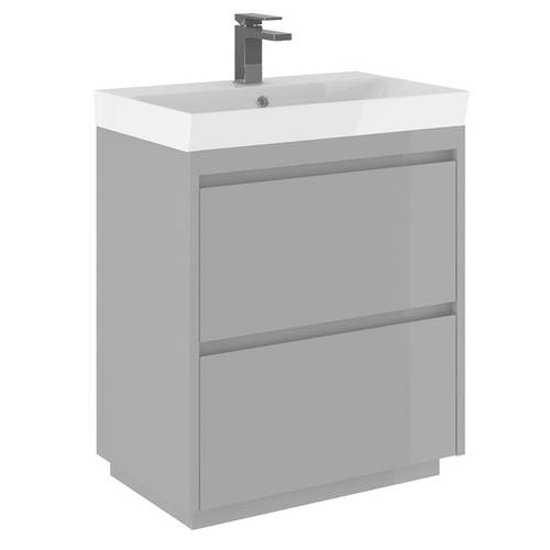 Additional image for Vanity Unit With Ceramic Basin (700mm, Storm Grey, 1TH).