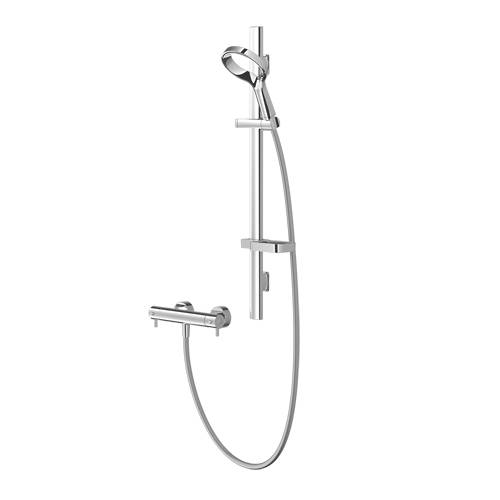 Additional image for Aurajet Aio Cool Thermostatic Bar Shower Kit (Chrome)