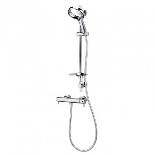 Additional image for Aurajet Aio Easy Fit Cool Thermostatic Bar Shower Kit (Chrome).