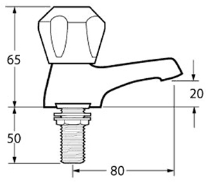 Additional image for Basin Taps (Gold, Pair).