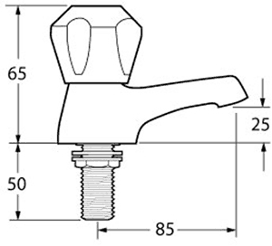 Additional image for Bath Taps (Gold, Pair).