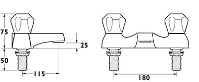 Additional image for Bath Filler Tap (Gold).