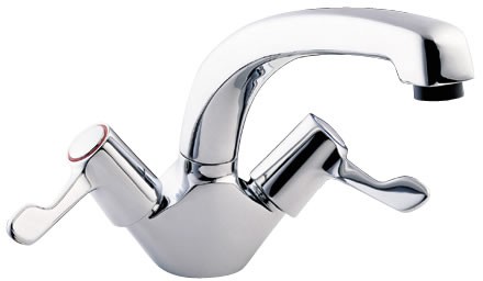 Additional image for Monoblock Sink Mixer with 3" Levers & Swivel Spout.