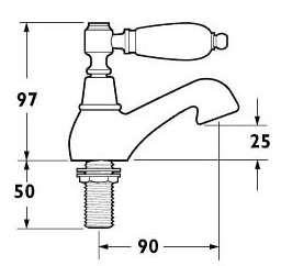 Additional image for Basin Taps (Pair, Chrome).