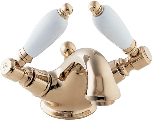 Additional image for Mono Basin Mixer Tap With Pop Up Waste (Gold).