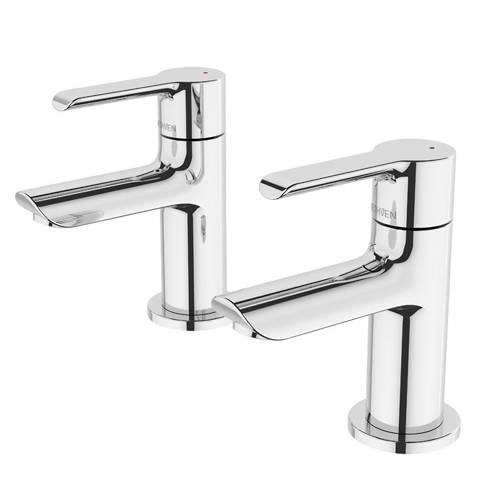 Additional image for Pillar Basin Taps (Pair, Chrome).