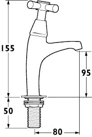 Additional image for Milan High Neck Sink Taps (Pair)