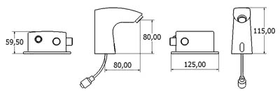 Additional image for Electronic Basin Sensor Tap (Battery Or Mains Powered).