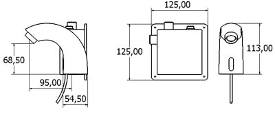 Additional image for Electronic Basin Sensor Tap (Battery Or Mains Powered).