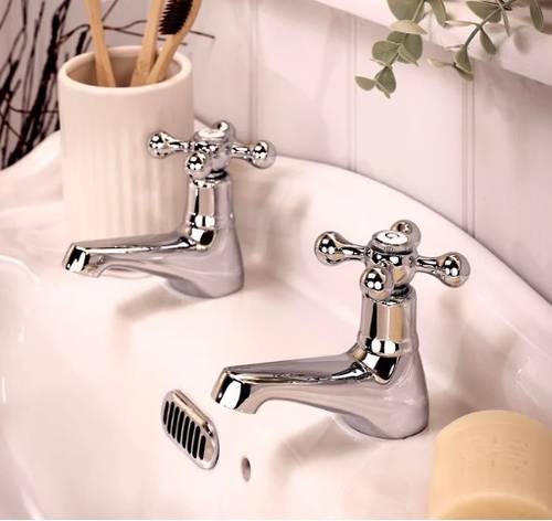 Additional image for Basin Taps (Pair, Chrome).