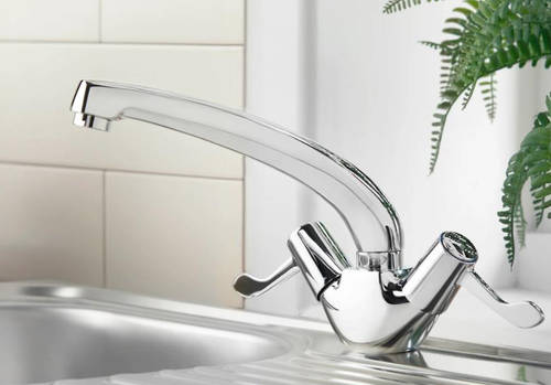 Additional image for Sink Mixer Kitchen Tap With Copper Tails (Chrome).