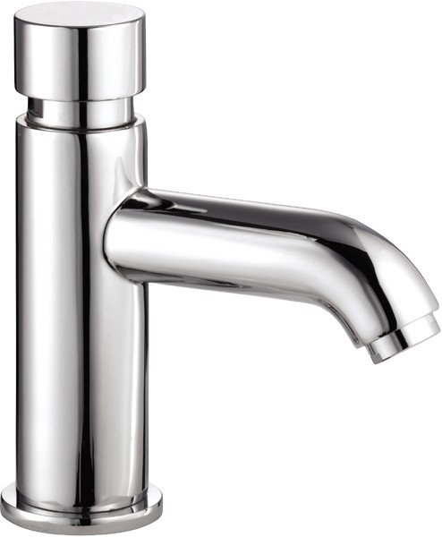 Additional image for Self Closing Basin Tap (Single Tap, Chrome).