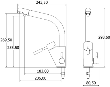 Additional image for Str3am Modern Water Filter Kitchen Tap (Chrome).