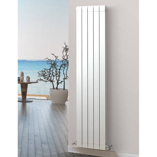 Additional image for Vertical Aluminium Radiator 340x1466 (White).