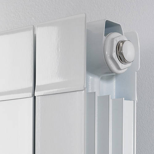 Additional image for Vertical Aluminium Radiator 340x1466 (White).