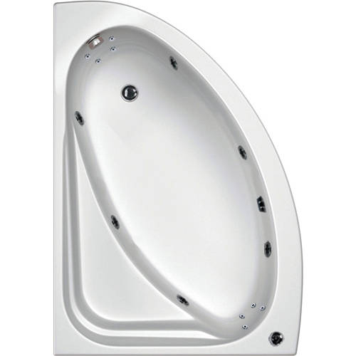 Additional image for Orlando LH Turbo Whirlpool Bath With 14 Jets & Panel, 1500x1040.