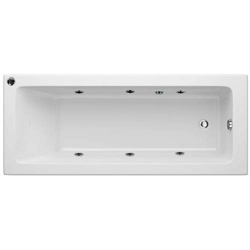 Additional image for Solarna Single Ended Whirlpool Bath With 6 Jets (1700x750mm).