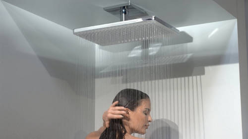 Additional image for Rainmaker 2 Jet Shower Head & Arm (460x300, White & Chrome).