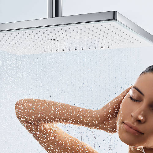 Additional image for Rainmaker 2 Jet Shower Head & Arm (460x300, White & Chrome).