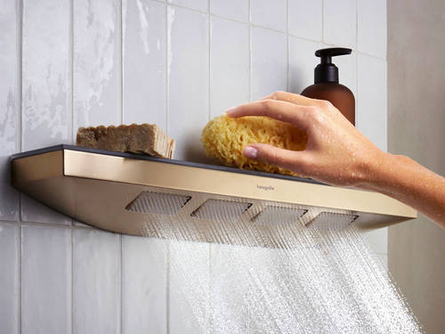 Additional image for Rainfinity Shoulder Shower With Shelf & 1 Jet (Brushed Bronze)