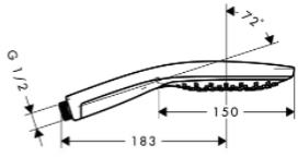 Additional image for Raindance Select S 150 3 Jet Shower & Unica Slide Rail (900mm)