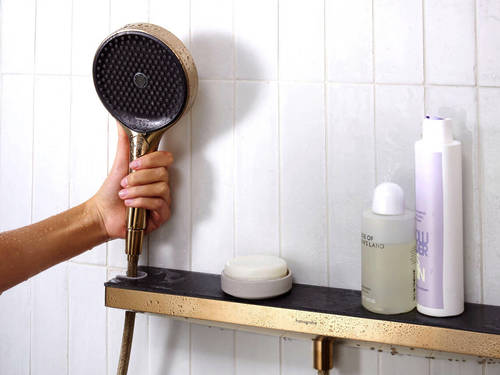 Additional image for Rainfinity Wall Outlet With Holder & Shelf (LH, Br Bronze)